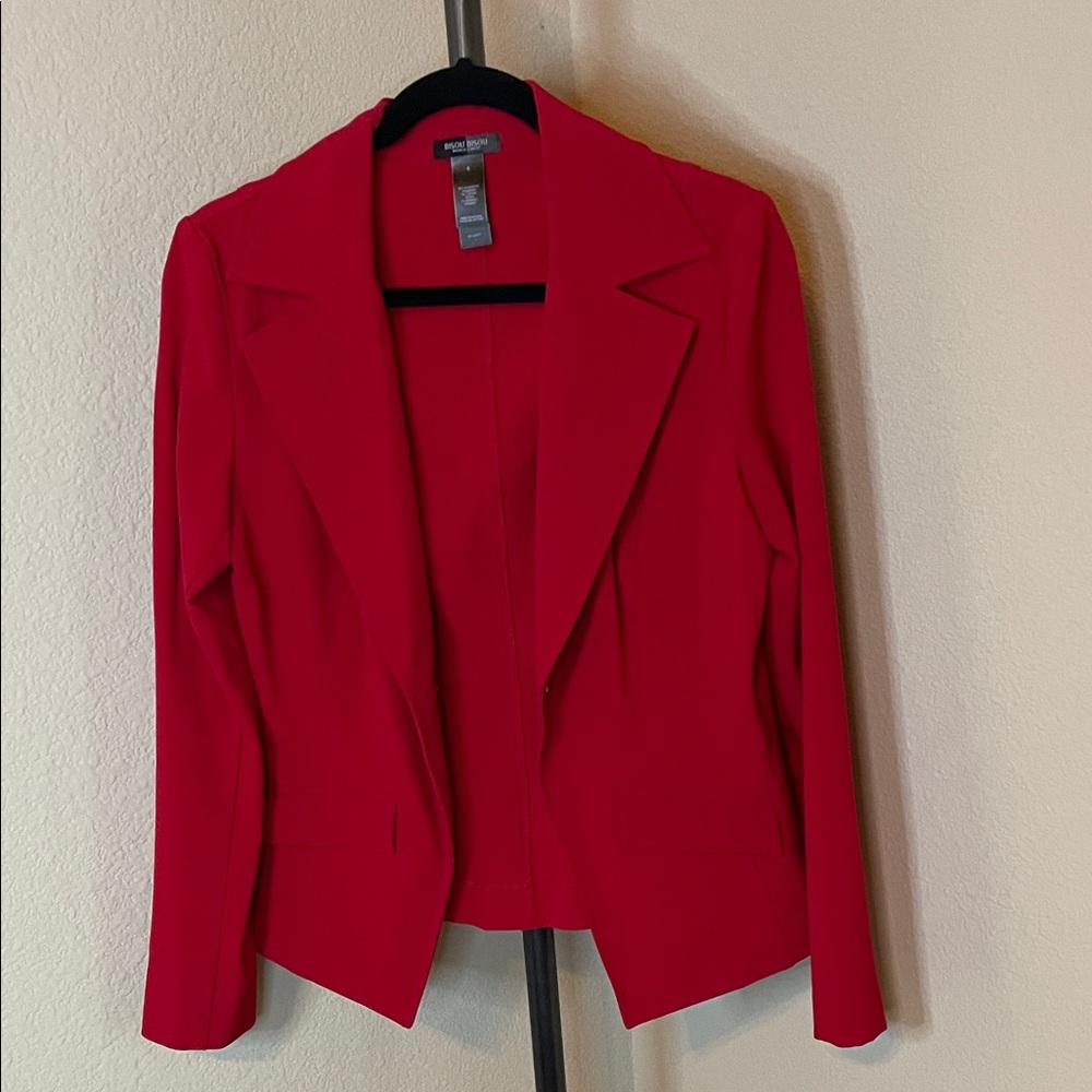 Bisou Bisou Vibrant Red Blazer